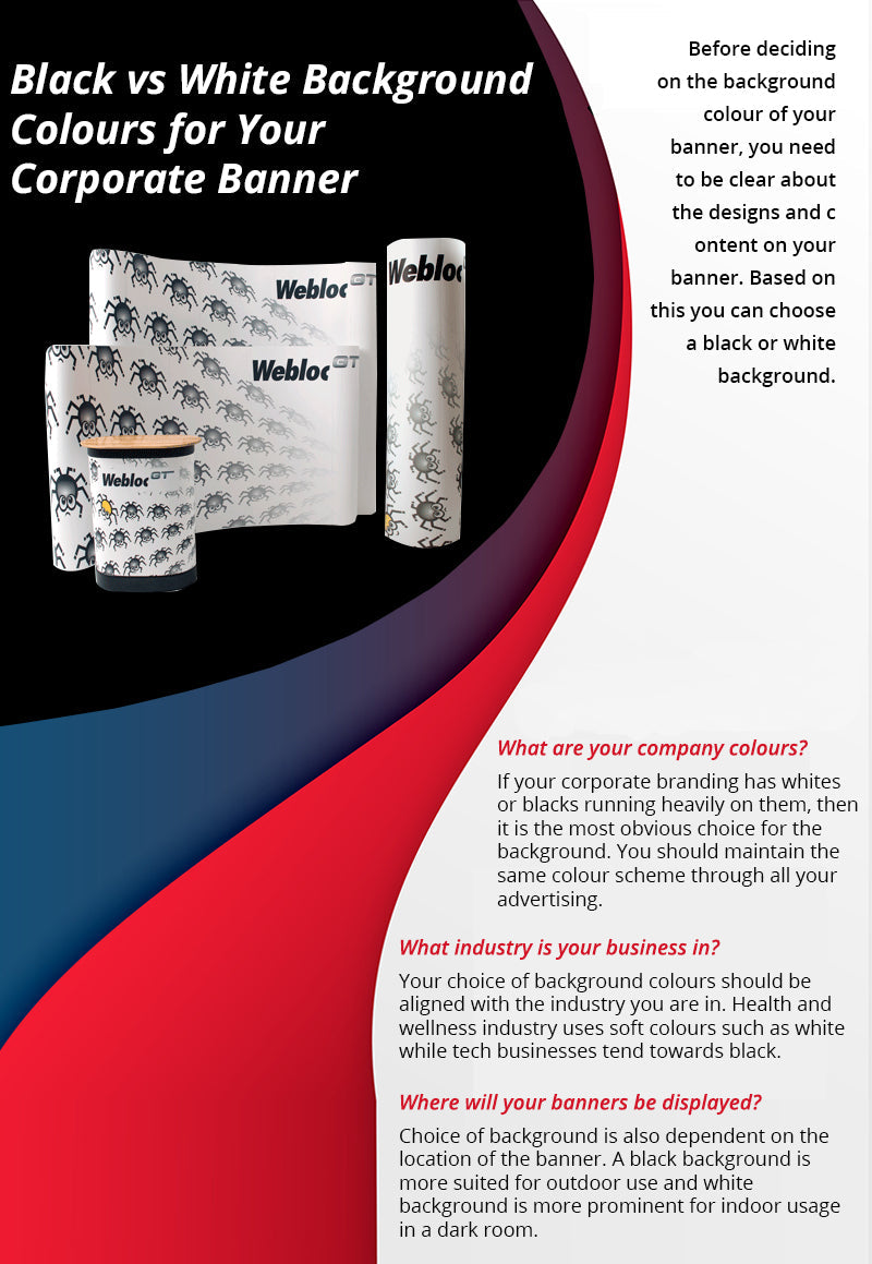 Black or White Background: Which Is Best for Your Pull-Up Banner?