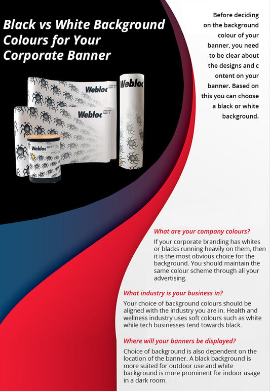 Black or White Background: Which Is Best for Your Pull-Up Banner?