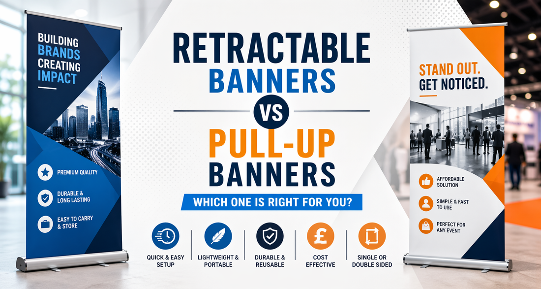 Retractable Banners vs Pull-Up Banners: What’s the Difference?