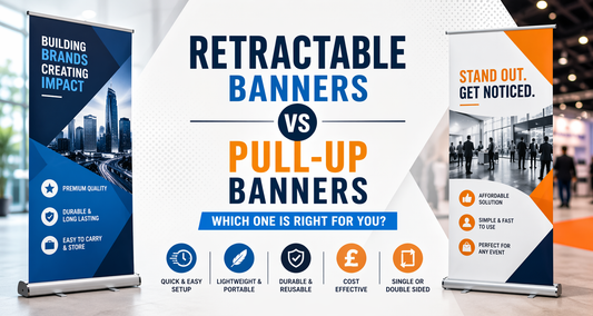 Retractable Banners vs Pull-Up Banners: What’s the Difference?