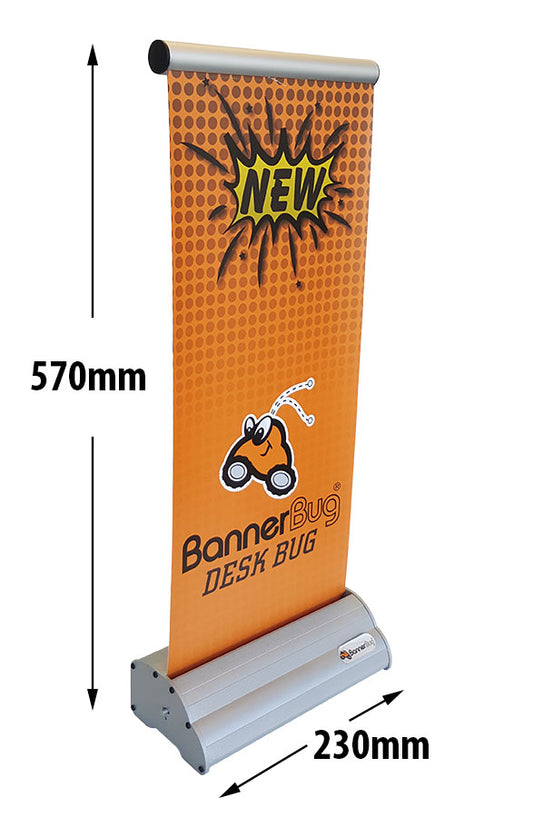 DeskBug Desktop Banner Stand