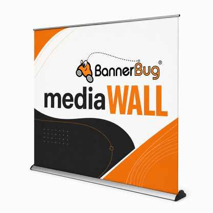 BannerBug Media Wall – Pull Up Display