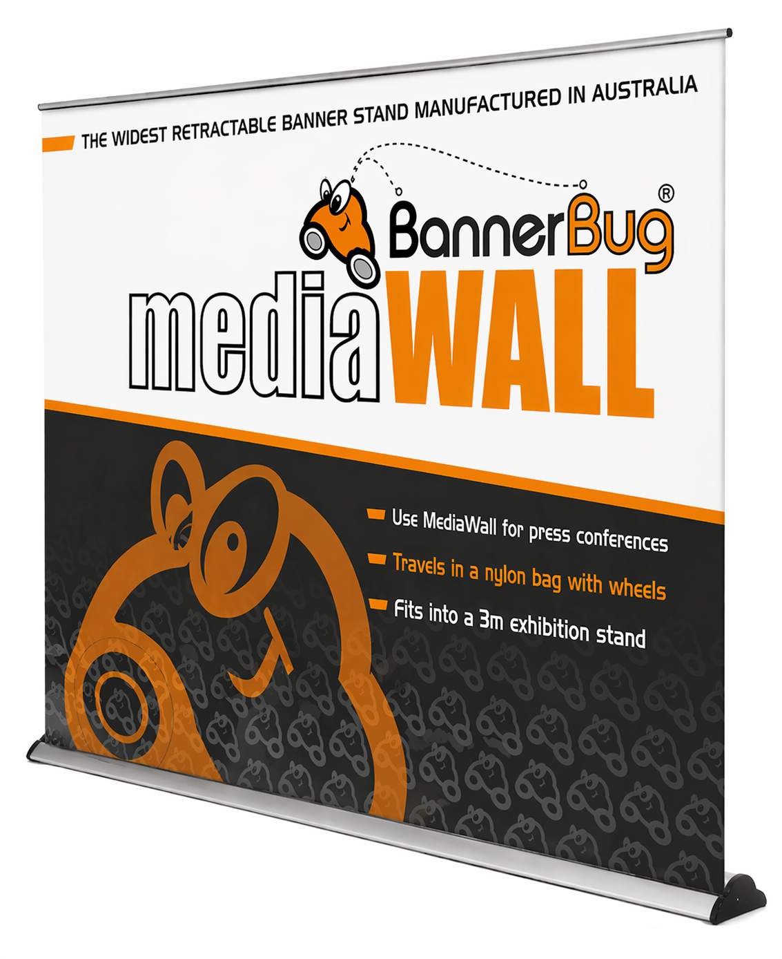BannerBug Media Wall – Pull Up Display