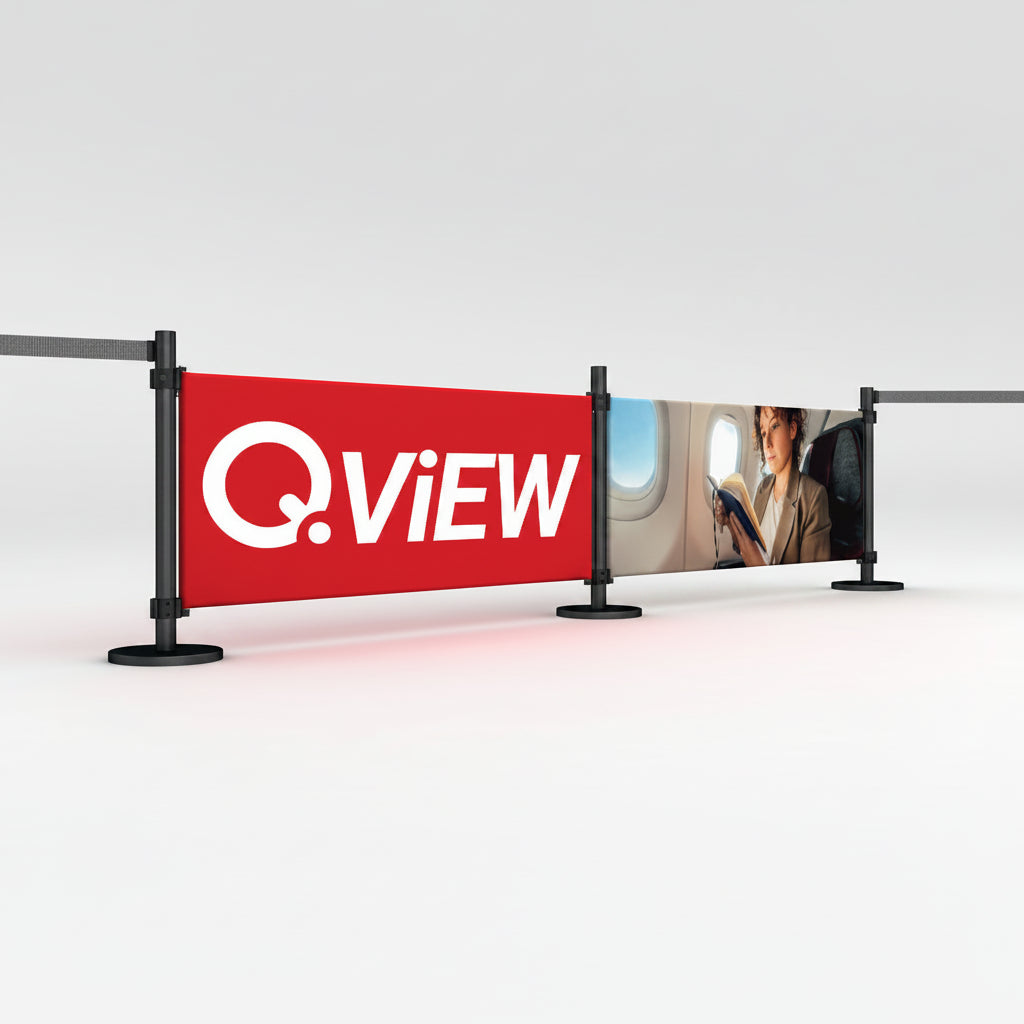 QView Queue Barriers & Crowd Control Signage