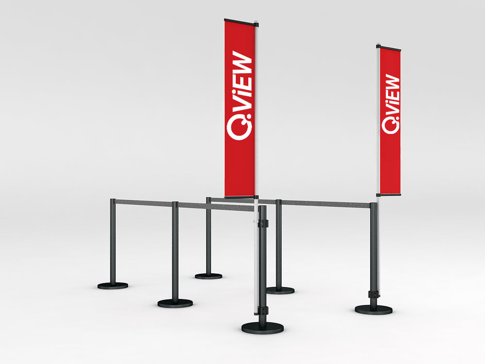 QView Queue Barriers & Crowd Control Signage
