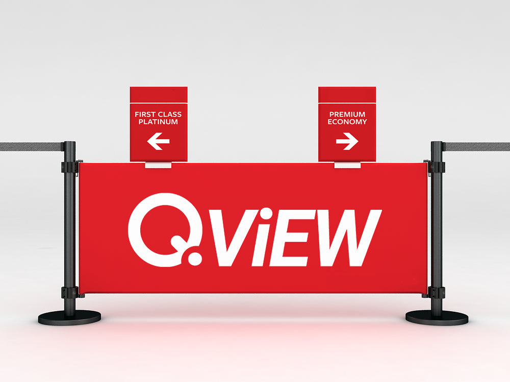 QView Queue Barriers & Crowd Control Signage