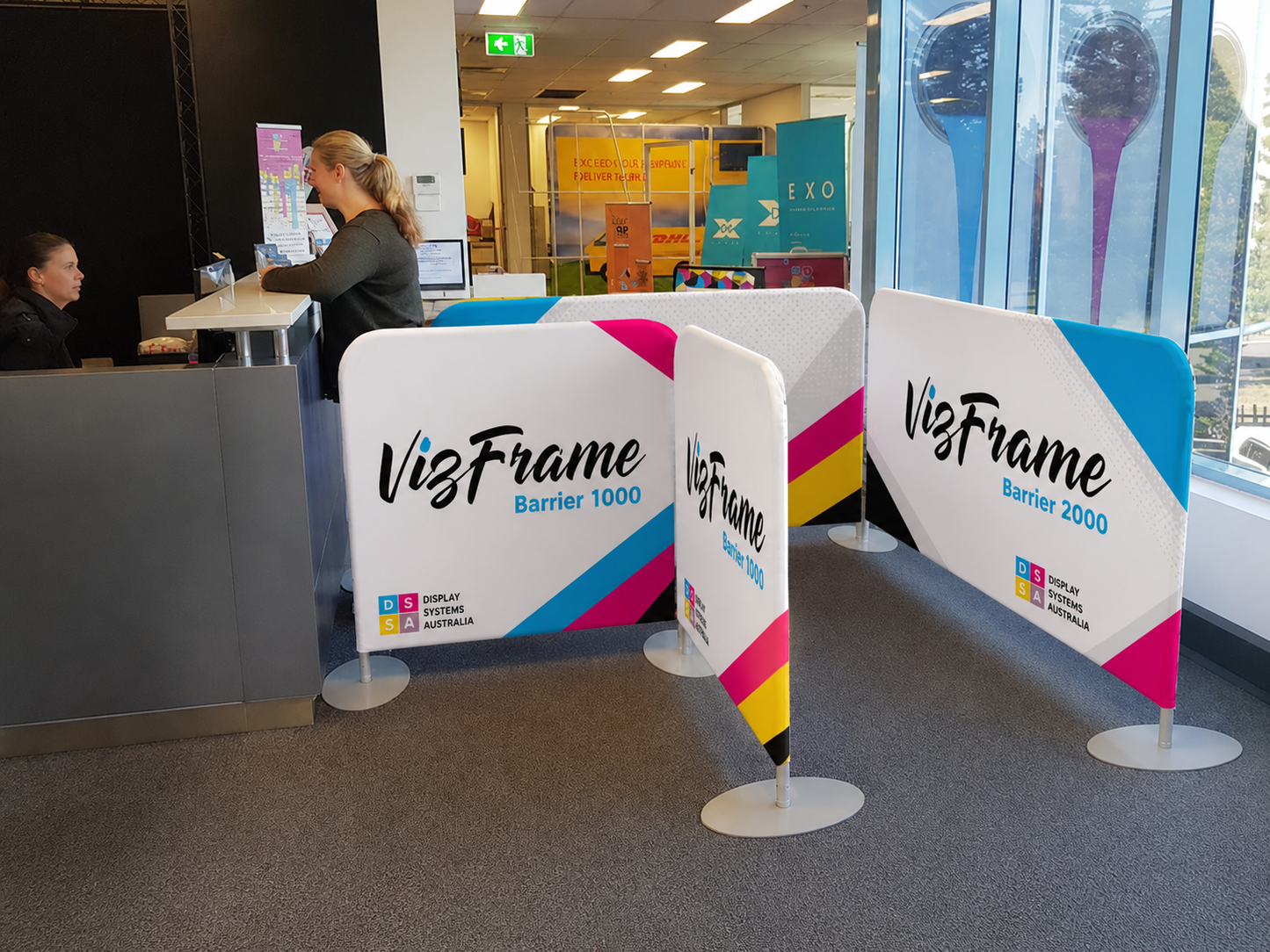 VizFrame Fabric Cafe Barrier
