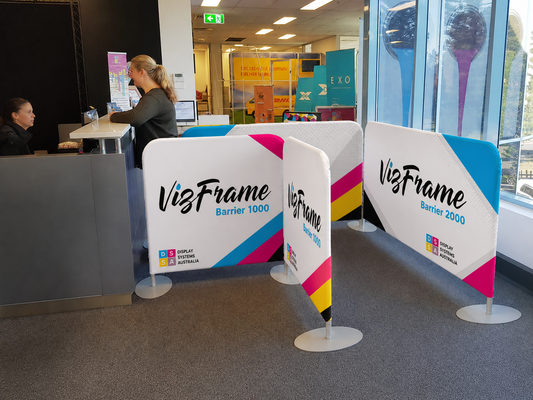 VizFrame Fabric Cafe Barrier