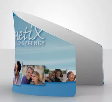 VizFrame Fabric Tube Semi-Circle Display Wall