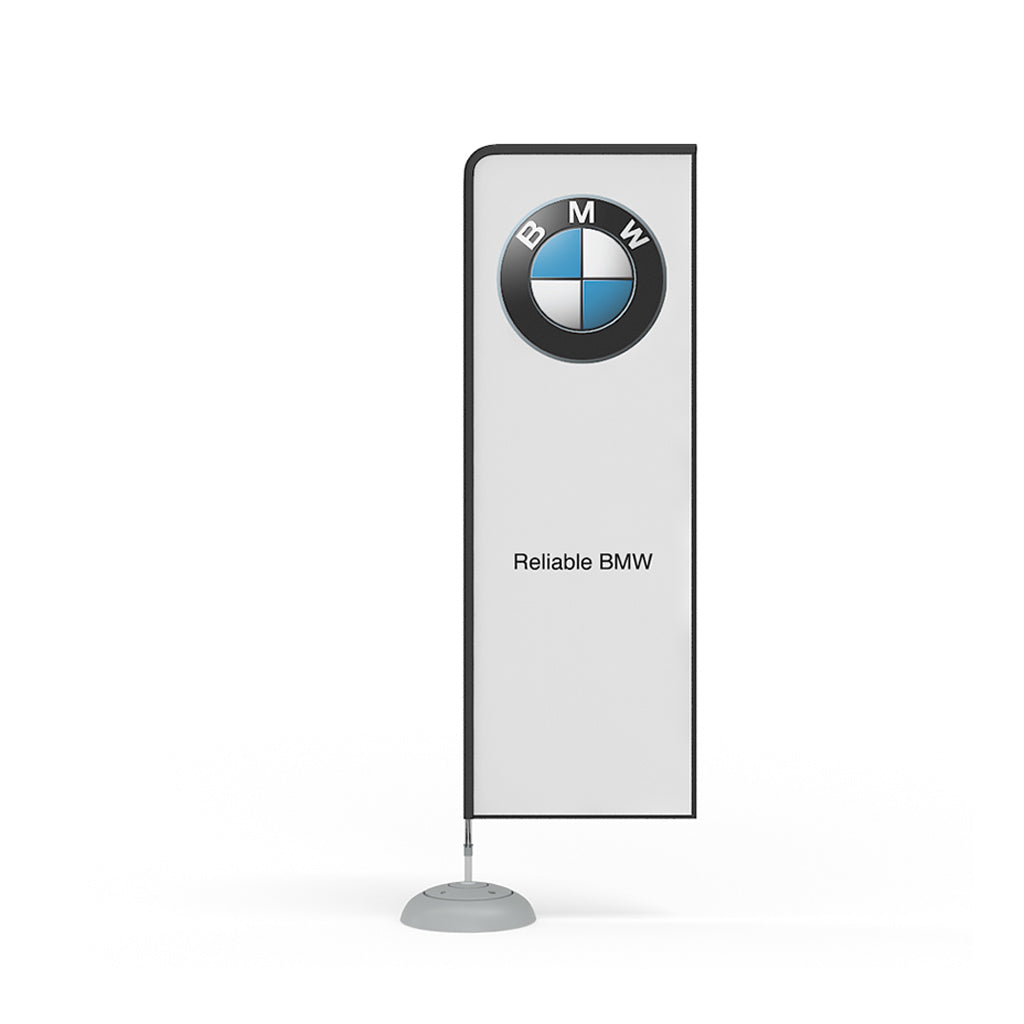 VizFrame Square Flag – Indoor Fabric Display