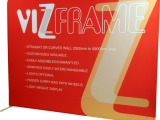 VizFrame™ - Fabric graphic slipped over a lightweight tubular frame